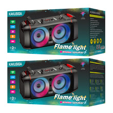 Заредете изображение във визуализатора на галерията – KAKU Portable Bluetooth Speaker KSC-689 Kusheng karaoke with microphone Black

