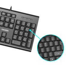 Заредете изображение във визуализатора на галерията – KAKU Wired keyboard KSC-359 Aobo black
