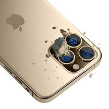 Заредете изображение във визуализатора на галерията – Hybrid Tempered Glass for camera 3MK Lens Protection Pro for Iphone 14 Pro/14 Pro Max gold
