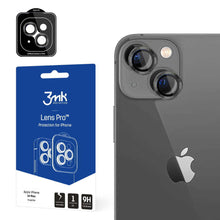 Заредете изображение във визуализатора на галерията – Hybrid Tempered Glass for camera 3MK Lens Protection Pro for Iphone 14 graphite
