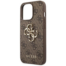 Заредете изображение във визуализатора на галерията – Original Case GUESS 4G Big Metal Logo GUHCP14X4GMGBR for Iphone 14 Pro Max brown
