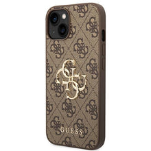 Заредете изображение във визуализатора на галерията – Original Case GUESS 4G Big Metal Logo GUHCP14M4GMGBR for Iphone 14 Plus brown
