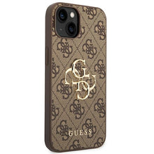 Заредете изображение във визуализатора на галерията – Original Case GUESS 4G Big Metal Logo GUHCP14M4GMGBR for Iphone 14 Plus brown
