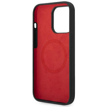 Заредете изображение във визуализатора на галерията – Original FERRARI Hardcase Silicone Metal Logo Magsafe FESSIHMP14XBK for Iphone 14 Pro Max Black
