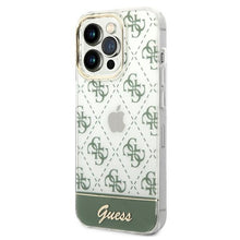 Заредете изображение във визуализатора на галерията – Original Case GUESS 4G Pattern Script GUHCP14XHG4MHA for Iphone 14 Pro Max khaki
