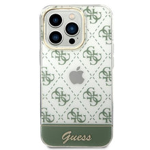 Заредете изображение във визуализатора на галерията – Original Case GUESS 4G Pattern Script GUHCP14XHG4MHA for Iphone 14 Pro Max khaki
