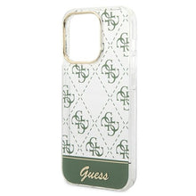 Заредете изображение във визуализатора на галерията – Original Case GUESS 4G Pattern Script GUHCP14XHG4MHA for Iphone 14 Pro Max khaki

