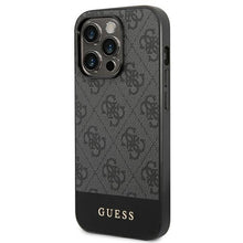 Заредете изображение във визуализатора на галерията – Original Case GUESS 4G Stripe Collection GUHCP14XG4GLGR for Iphone 14 Pro Max Grey
