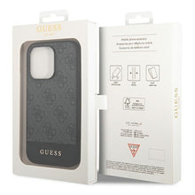 Заредете изображение във визуализатора на галерията – Original Case GUESS 4G Stripe Collection GUHCP14XG4GLGR for Iphone 14 Pro Max Grey
