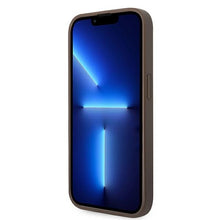Заредете изображение във визуализатора на галерията – Original Case GUESS 4G Stripe Collection GUHCP14XG4GLBR for Iphone 14 Pro Max Brown
