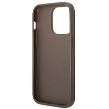 Заредете изображение във визуализатора на галерията – Original Case GUESS 4G Stripe Collection GUHCP14XG4GLBR for Iphone 14 Pro Max Brown
