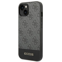 Заредете изображение във визуализатора на галерията – Original Case GUESS 4G Stripe Collection GUHCP14SG4GLGR for Iphone 14 Grey
