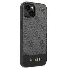 Заредете изображение във визуализатора на галерията – Original Case GUESS 4G Stripe Collection GUHCP14SG4GLGR for Iphone 14 Grey
