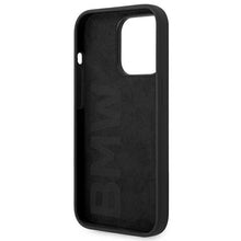 Заредете изображение във визуализатора на галерията – Original Case BMW Hardcase Silicone Metal Logo BMHCP14LSILBK for Iphone 14 Pro Black

