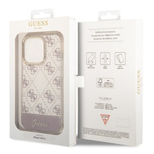 Заредете изображение във визуализатора на галерията – Original Case GUESS 4G Pattern Script GUHCP14LHG4MHP for Iphone 14 Pro pink
