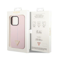 Заредете изображение във визуализатора на галерията – Original Case GUESS Silicone Triangle GUHCP14LSLTGU for Iphone 14 Pro purple
