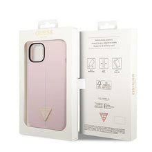 Заредете изображение във визуализатора на галерията – Original Case GUESS Silicone Triangle GUHCP14SSLTGU for Iphone 14 purple
