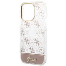 Заредете изображение във визуализатора на галерията – Original Case GUESS 4G Pattern Script GUHCP14XHG4MHP for Iphone 14 Pro Max pink
