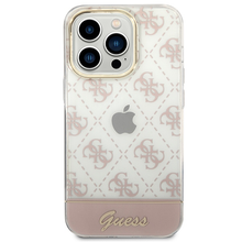 Заредете изображение във визуализатора на галерията – Original Case GUESS 4G Pattern Script GUHCP14XHG4MHP for Iphone 14 Pro Max pink
