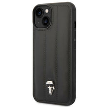 Заредете изображение във визуализатора на галерията – Original Pouch KARL LAGERFELD Puffy Ikonik Pin KLHCP14SPSQPK for Iphone 14 Black
