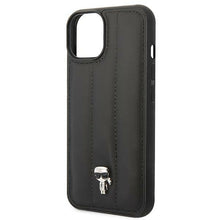Заредете изображение във визуализатора на галерията – Original Pouch KARL LAGERFELD Puffy Ikonik Pin KLHCP14SPSQPK for Iphone 14 Black
