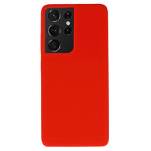 Заредете изображение във визуализатора на галерията – Vennus Case Silicone Lite for Samsung Galaxy S21 Ultra red
