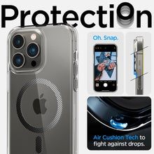 Заредете изображение във визуализатора на галерията – Case SPIGEN Ultra Hybrid Mag Magsafe ACS04971 for Iphone 14 Pro - Carbon Fiber

