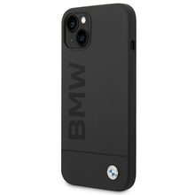 Заредете изображение във визуализатора на галерията – Original Case BMW Silicone Signature Logo Magsafe BMHMP14MSLBLBK for Iphone 14 Plus Black
