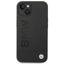 Заредете изображение във визуализатора на галерията – Original Case BMW Silicone Signature Logo Magsafe BMHMP14MSLBLBK for Iphone 14 Plus Black
