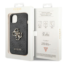 Заредете изображение във визуализатора на галерията – Original Case GUESS 4G Charms Collection Hardcase GUHCP14SGF4GBR for Iphone 14 Brown

