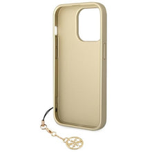 Заредете изображение във визуализатора на галерията – Original Case GUESS 4G Charms Collection Hardcase GUHCP14XGF4GBR for Iphone 14 Pro Max Brown
