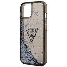 Заредете изображение във визуализатора на галерията – Original Case GUESS Liquid Glitter Palm Collection GUHCP14MLFCTPK for Iphone 14 Plus black
