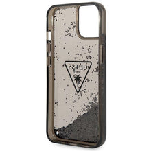 Заредете изображение във визуализатора на галерията – Original Case GUESS Liquid Glitter Palm Collection GUHCP14MLFCTPK for Iphone 14 Plus black
