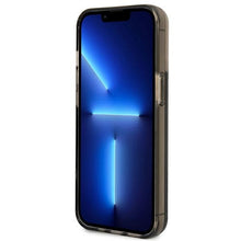Заредете изображение във визуализатора на галерията – Original Case GUESS Liquid Glitter Palm Collection GUHCP14XLFCTPK for Iphone 14 Pro Max black
