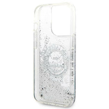 Заредете изображение във визуализатора на галерията – Original KARL LAGERFELD Case Liquid Glitter RSG KLHCP14LLCRSGRS for Iphone 14 Pro silver
