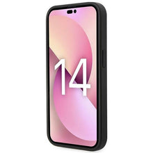 Заредете изображение във визуализатора на галерията – Original KARL LAGERFELD Case Saffiano Mono Metal Logo KLHCP14XSAKLHPK for Iphone 14 Pro Max black
