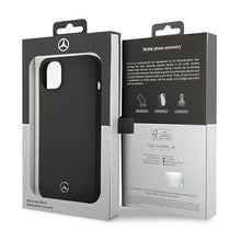 Заредете изображение във визуализатора на галерията – Original Case MERCEDES Silicone Line Magsafe MEHMP14MSILBK for Iphone 14 Plus Black
