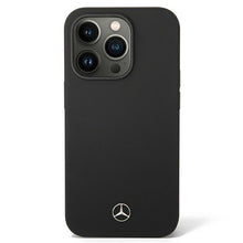 Заредете изображение във визуализатора на галерията – Original Case MERCEDES Silicone Line Magsafe MEHMP14XSILBK for Iphone 14 Pro Max Black
