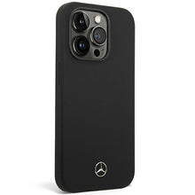 Заредете изображение във визуализатора на галерията – Original Case MERCEDES Silicone Line Magsafe MEHMP14XSILBK for Iphone 14 Pro Max Black
