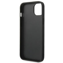 Заредете изображение във визуализатора на галерията – Original Case FERRARI Leather Stamp Sides FEHCP14MRBUK for Iphone 14 Plus Black
