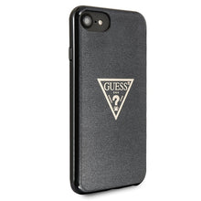 Заредете изображение във визуализатора на галерията – Original Case GUESS Glitter Triangle GUHCI8SGTLBK for Iphone 7/8/SE 2020/SE 2022 Black
