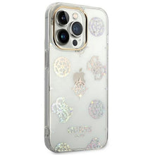 Заредете изображение във визуализатора на галерията – Original Case GUESS Peony Glitter GUHCP14LHTPPTH for Iphone 14 Pro Transparent
