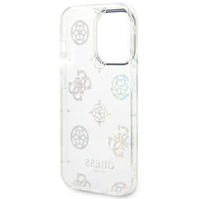 Заредете изображение във визуализатора на галерията – Original Case GUESS Peony Glitter GUHCP14LHTPPTH for Iphone 14 Pro Transparent
