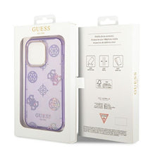 Заредете изображение във визуализатора на галерията – Original Case GUESS Peony Glitter GUHCP14LHTPPTL for Iphone 14 Pro Lilac
