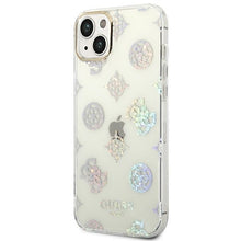 Заредете изображение във визуализатора на галерията – Original Case GUESS Peony Glitter GUHCP14SHTPPTH for Iphone 14 Transparent
