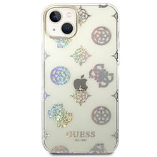 Заредете изображение във визуализатора на галерията – Original Case GUESS Peony Glitter GUHCP14SHTPPTH for Iphone 14 Transparent
