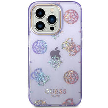 Заредете изображение във визуализатора на галерията – Original Case GUESS Peony Glitter GUHCP14XHTPPTL for Iphone 14 Pro Max Lilac

