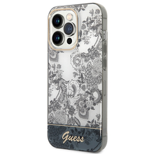 Заредете изображение във визуализатора на галерията – Original Case GUESS Porcelain Collection GUHCP14XHGPLHG for Iphone 14 Pro Max grey
