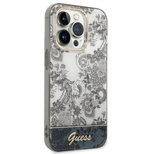Заредете изображение във визуализатора на галерията – Original Case GUESS Porcelain Collection GUHCP14XHGPLHG for Iphone 14 Pro Max grey
