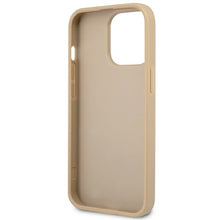 Заредете изображение във визуализатора на галерията – Original Case GUESS Saffiano Triangle Logo GUHCP14LPSATLE for Iphone 14 Pro Beige
